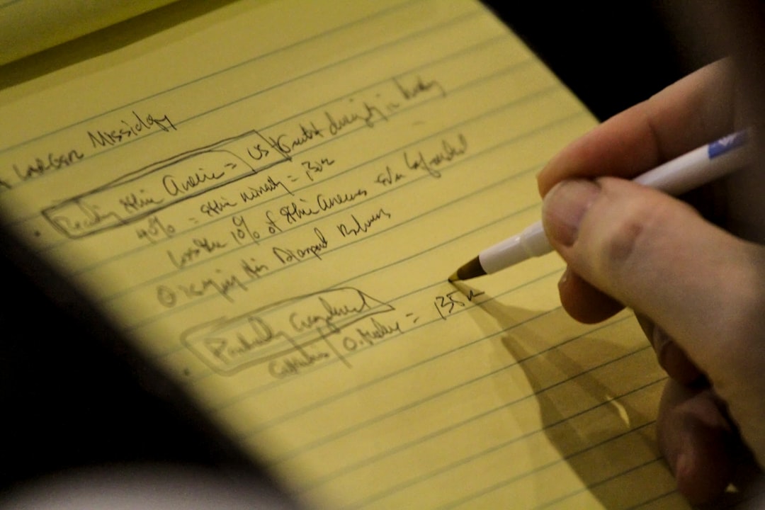 Handwritten study notes on a legal pad, the kind of reflection that beats any nursing specialty quiz