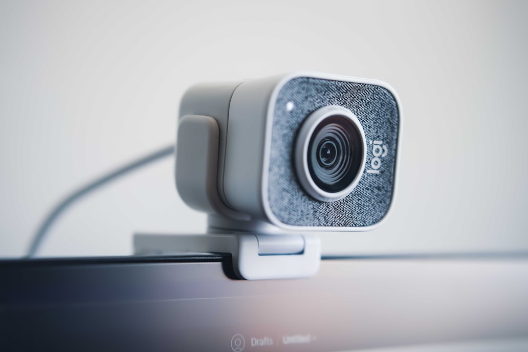 Webcam mounted on a monitor, required for ProctorU remote proctored testing
