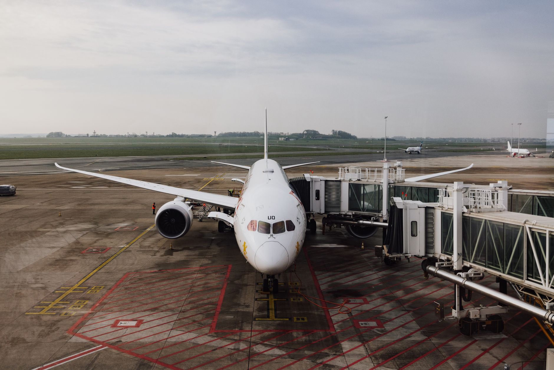 Airport terminal gate, representing the relocation that travel nursing assignments involve