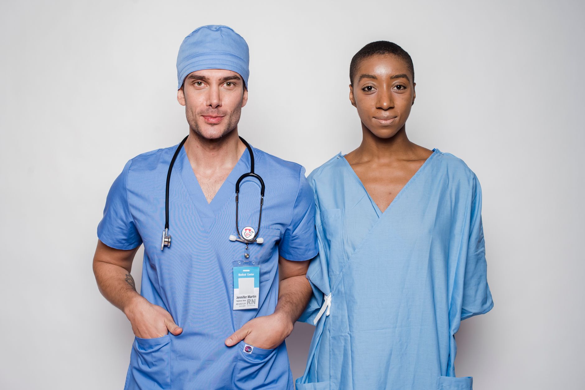 Practical nurse working alongside a physician in a clinic, the same scope under either title