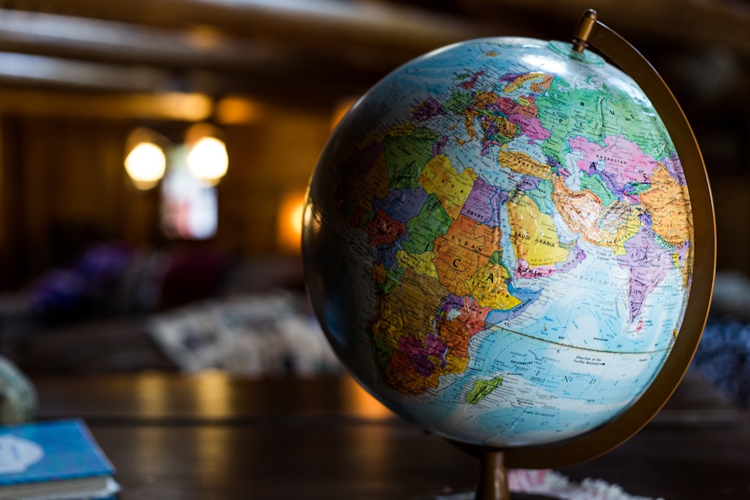 Desk globe representing internationally educated nurses seeking US licensure