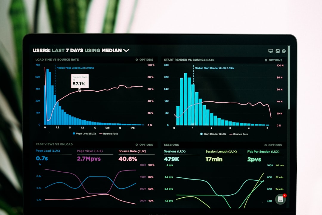 Charts and graphs on a screen representing statistical performance data